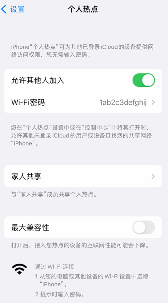 贺州苹果手机维修分享如何用 iPhone 为其他设备连上网 