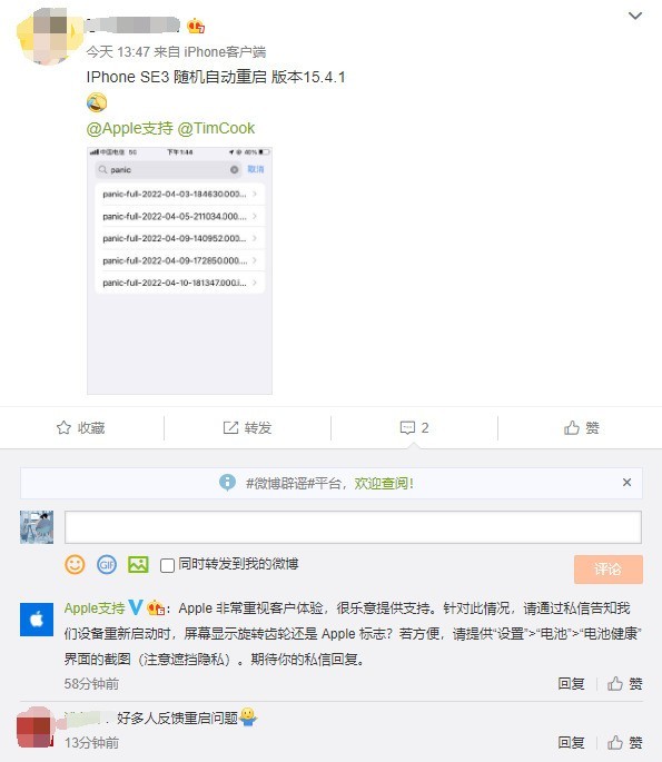 贺州苹果13维修分享iPhone SE 3重启死机怎么办 